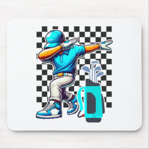Dabbing Golf Player Golfer Golfing Funny Boys Mann Muismat