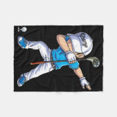 Dabbing golfspeler golfer golfen grappige kinderen fleece deken (Voorkant (Horizontaal))