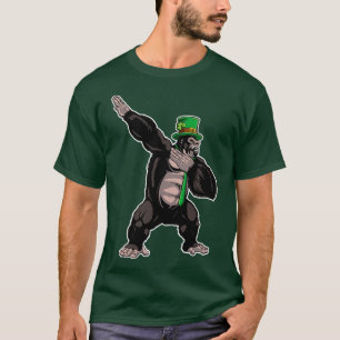Dabbing Gorilla Leprechaun St Patricks Day for Boy T-shirt
