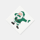 Dabbing Green Santa Claus | Fun Holiday XMAS Humor Servet (Hoek)