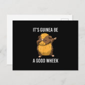Dabbing Guinea Pig's Guinee is een goede pion Briefkaart (Voorkant / Achterkant)
