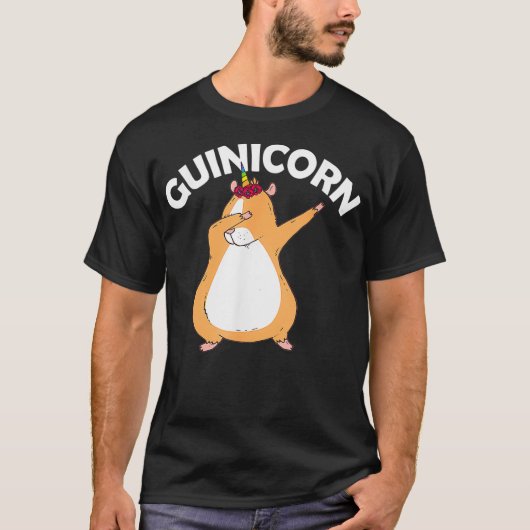 Dabbing Guinicorn Funny Unicorn Guinea Pig Owner T-shirt (Voorkant)