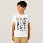 Dabbing Halloween Boys Skeleton Zombie Mummy T-shirt (Voorkant volledig)