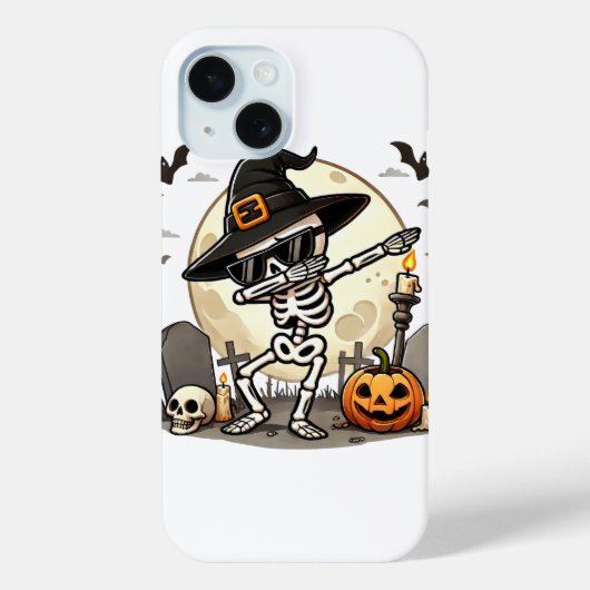 Dabbing Halloween Boys Skeleton Zombie Scary Case-Mate iPhone Case (Achterkant)