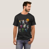 Dabbing Halloween Funny Boo Skeleton Zombie Scary T-shirt (Voorkant volledig)