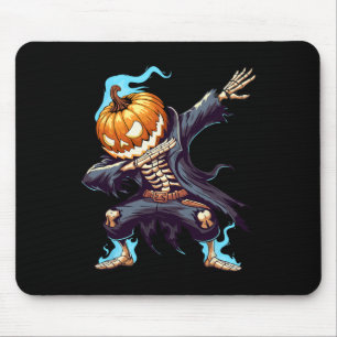 Dabbing Halloween Skeleton Monster Dab Spooky Boys Muismat