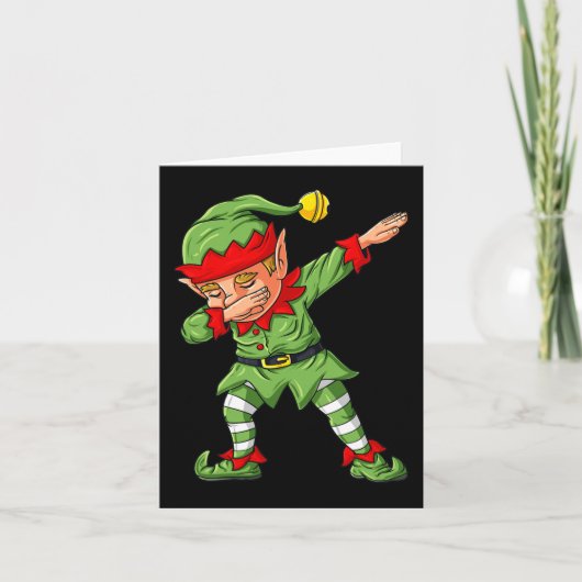 Dabbing Halloween Skeleton Zombie Scary Pumpkin Va Kaart (Voorkant)