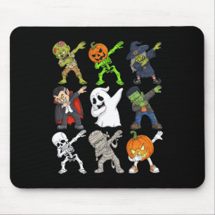 Dabbing Halloween Skeleton Zombie Scary Pumpkin Va Muismat
