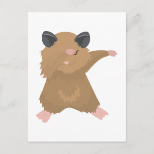 Dabbing Hamster Dance Funny Dab Dance Gift Idee Briefkaart
