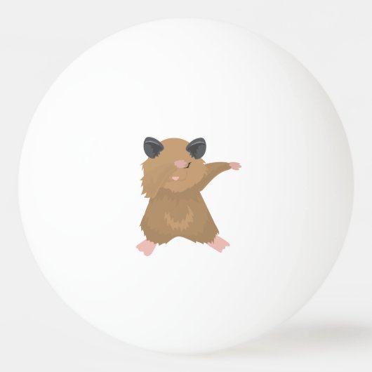 Dabbing Hamster Dance Funny Dab Dance Gift Idee Pingpongbal (Voorkant)