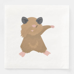 Dabbing Hamster Dance Funny Dab Dance Gift Idee Servet
