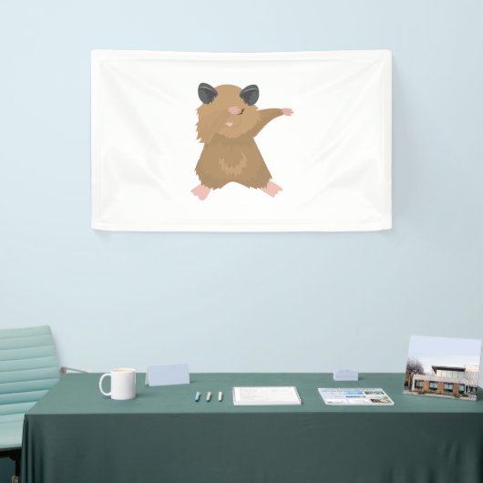 Dabbing Hamster Dance Funny Dab Dance Gift Idee Spandoek (Beurs)