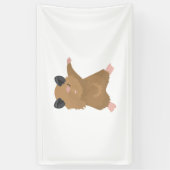 Dabbing Hamster Dance Funny Dab Dance Gift Idee Spandoek (Verticaal)