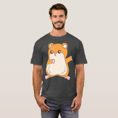Dabbing Hamster Funny Hamster Dierenvriend T-shirt (Voorkant volledig)