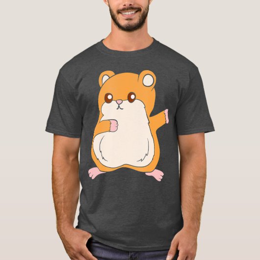 Dabbing Hamster Funny Hamster Dierenvriend T-shirt (Voorkant)