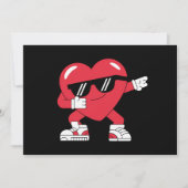 Dabbing Hart Grappige Cadeaus Valentijnsdag Kaart (Voorkant)