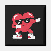 Dabbing Hart Grappige Cadeaus Valentijnsdag Magneet (Voorkant)
