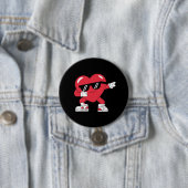 Dabbing Hart Grappige Cadeaus Valentijnsdag Ronde Button 7,6 Cm (In situ)