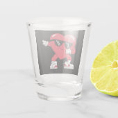 Dabbing Hart Grappige Cadeaus Valentijnsdag Shot Glas (Achterkant)