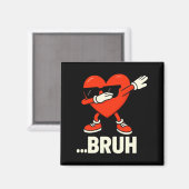 Dabbing Hart Sungles ...bruh Meme Funny Valentijn Magneet (Voorkant / Achterkant)