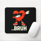Dabbing Hart Sungles ...bruh Meme Funny Valentijn Muismat (Met muis)