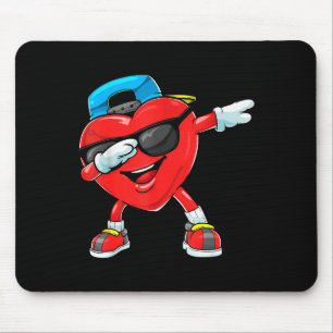 Dabbing Hart Valentijnsdag Dab Dans Jongens Meisje Muismat