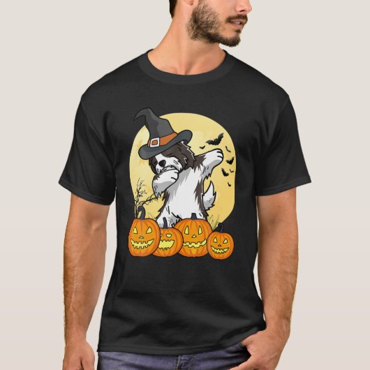 Dabbing Havanese Dab Dance Funny Dog Halloween Gif T-shirt (Voorkant)