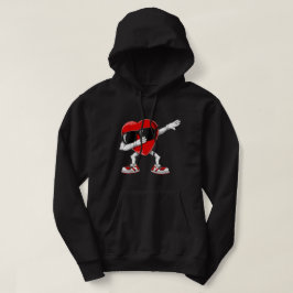 Dabbing Heart Funny Gifts Mannen Kinder Boys Valen Hoodie
