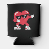 Dabbing Heart Funny Gifts Valentijnsdag Blikjeskoeler (Voorkant)