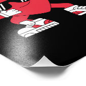 Dabbing Heart Funny Gifts Valentijnsdag Foto Afdruk (Hoek)