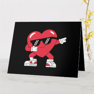 Dabbing Heart Funny Gifts Valentijnsdag Kaart