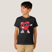 Dabbing Heart Funny Gifts Valentijnsdag T-shirt (Voorkant volledig)
