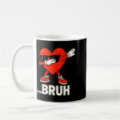 Dabbing Heart Sungles Bruh Meme Funny Valentine  Koffiemok (Links)