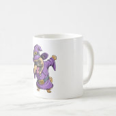 Dabbing Heks Pug Leuke Halloween Pugs Grappige Dab Koffiemok (Voorkant rechts)