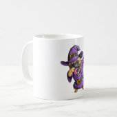 Dabbing Heks Pug Leuke Halloween Pugs Grappige Dab Koffiemok (Voorkant links)