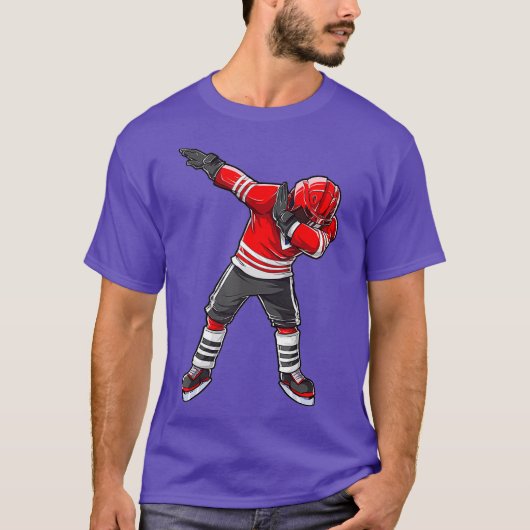 Dabbing Hockey Shirt Boys Mannen Kinder Dab Squad (Voorkant)