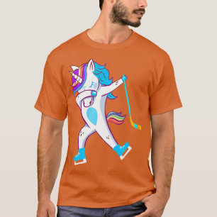 Dabbing Hockey Unicorn Puck Kinder Boys Girls Cool T-shirt