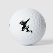 Dabbing Honey badger Golfballen (Voorkant)