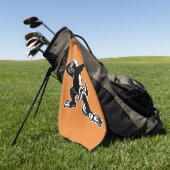 Dabbing Honey badger Golfhanddoek (Groen)