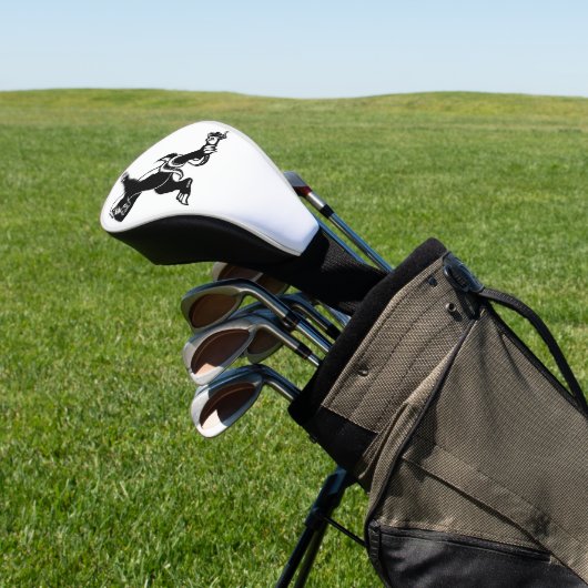 Dabbing Honey badger Golfheadcover (Insitu)