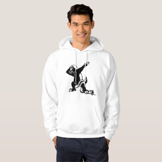 Dabbing Honey badger Hoodie (Voorkant volledig)