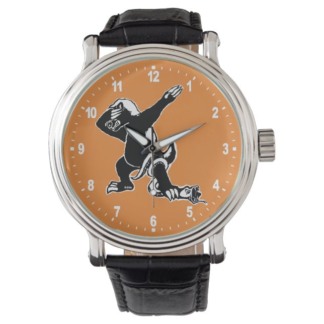 Dabbing Honey badger Horloge (Voorkant)