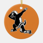 Dabbing Honey badger Keramisch Ornament (Voorkant)