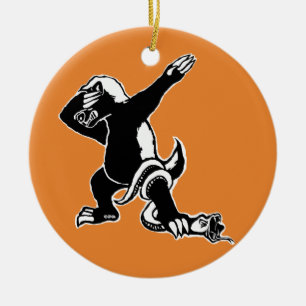Dabbing Honey badger Keramisch Ornament
