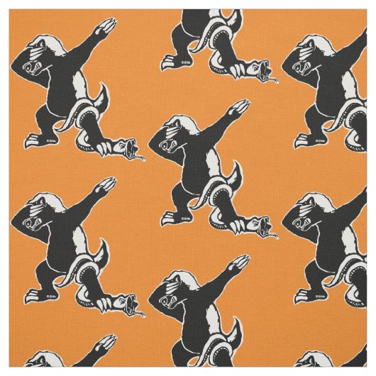 Dabbing Honey badger Stof (Swatch)