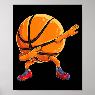 Dabbing Honkbal Bal Grappige Mannen Vrouwen Sport Poster