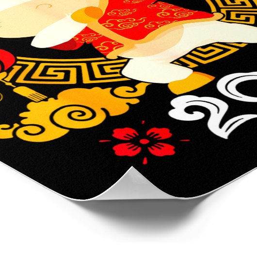 Dabbing Horse Chinese New Year Of The Horse2026  Poster (Hoek)