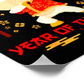 Dabbing Horse Chinese New Year Of The Horse2026  Poster (Hoek)