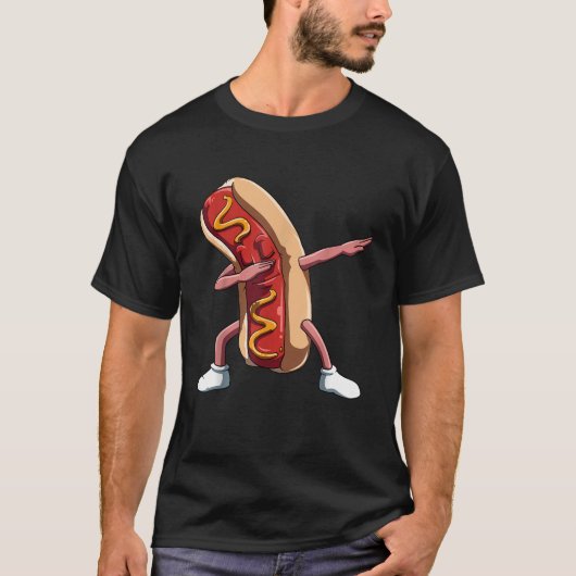 Dabbing Hot Dog Dab Hot Hondenliefhebbers National T-shirt (Voorkant)