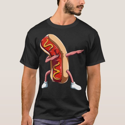 Dabbing Hot Dog Dab Hot Hondenliefhebbers National T-shirt (Voorkant)